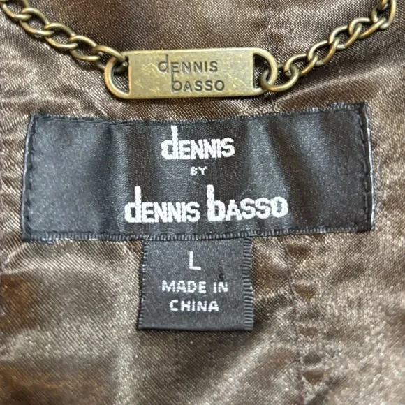 Dennis Basso Faux Fur Jacket Size Large Light Brown Faux Fur Coat with Hood - Picture 4 of 13